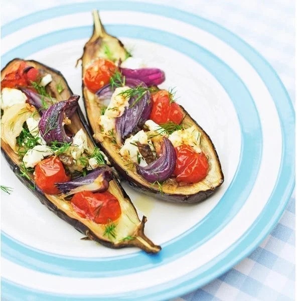 Stuffed Aubergine With Dill And Feta - Grocina Blog